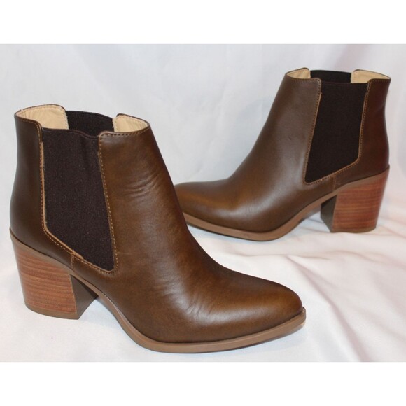 Nisolo Shoes - Nisolo Women's Ana Go To Heeled Chelsea Boot Chocolate Brown Size NEW $250